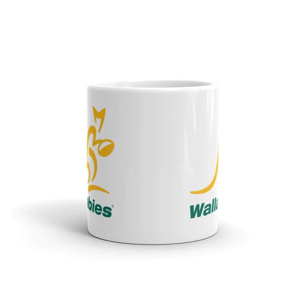 Wallabies White Glossy Mug - Image 3