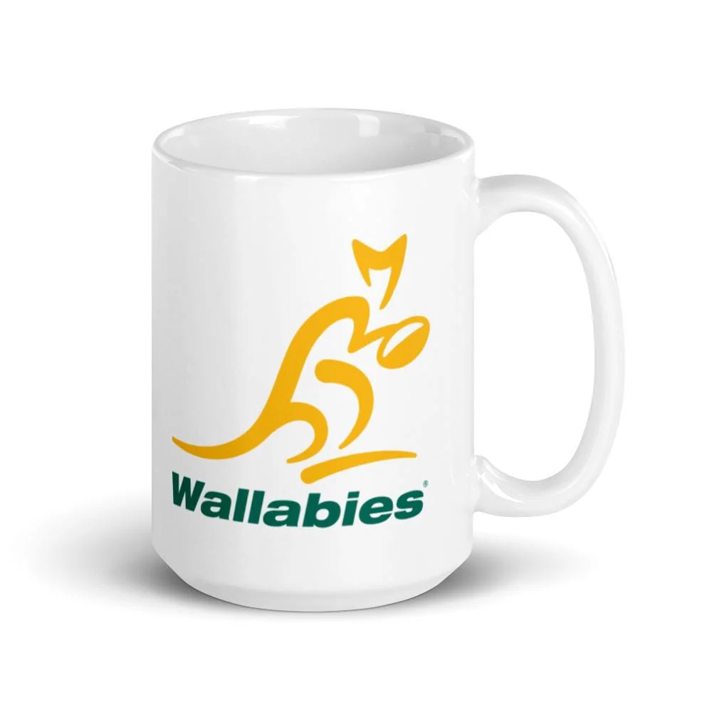 Wallabies White Glossy Mug - Image 4