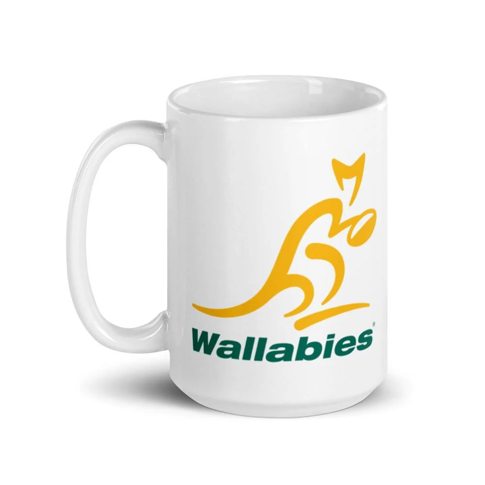 Wallabies White Glossy Mug - Image 5