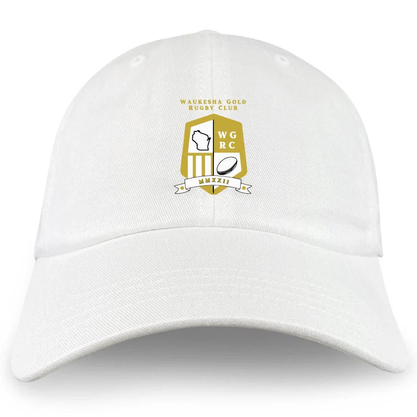 Waukesha Gold Rugby Adult Low-Profile Cotton Twill Dad Cap - Image 3