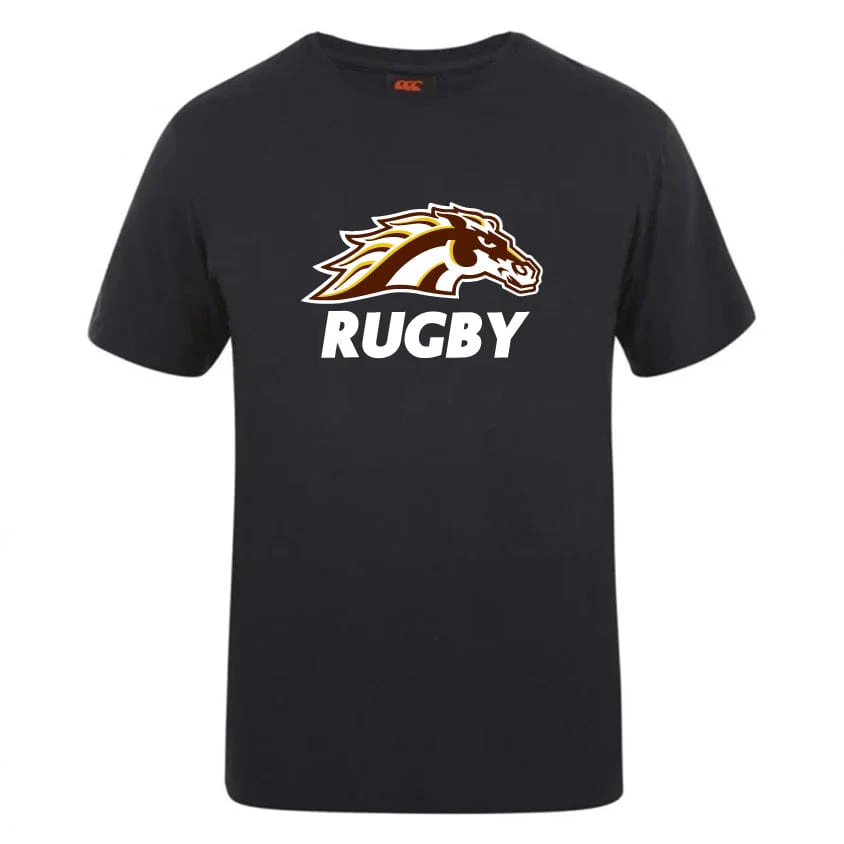 Western Michigan University Men's Rugby Club Plain Tee by Canterbury - Image 4