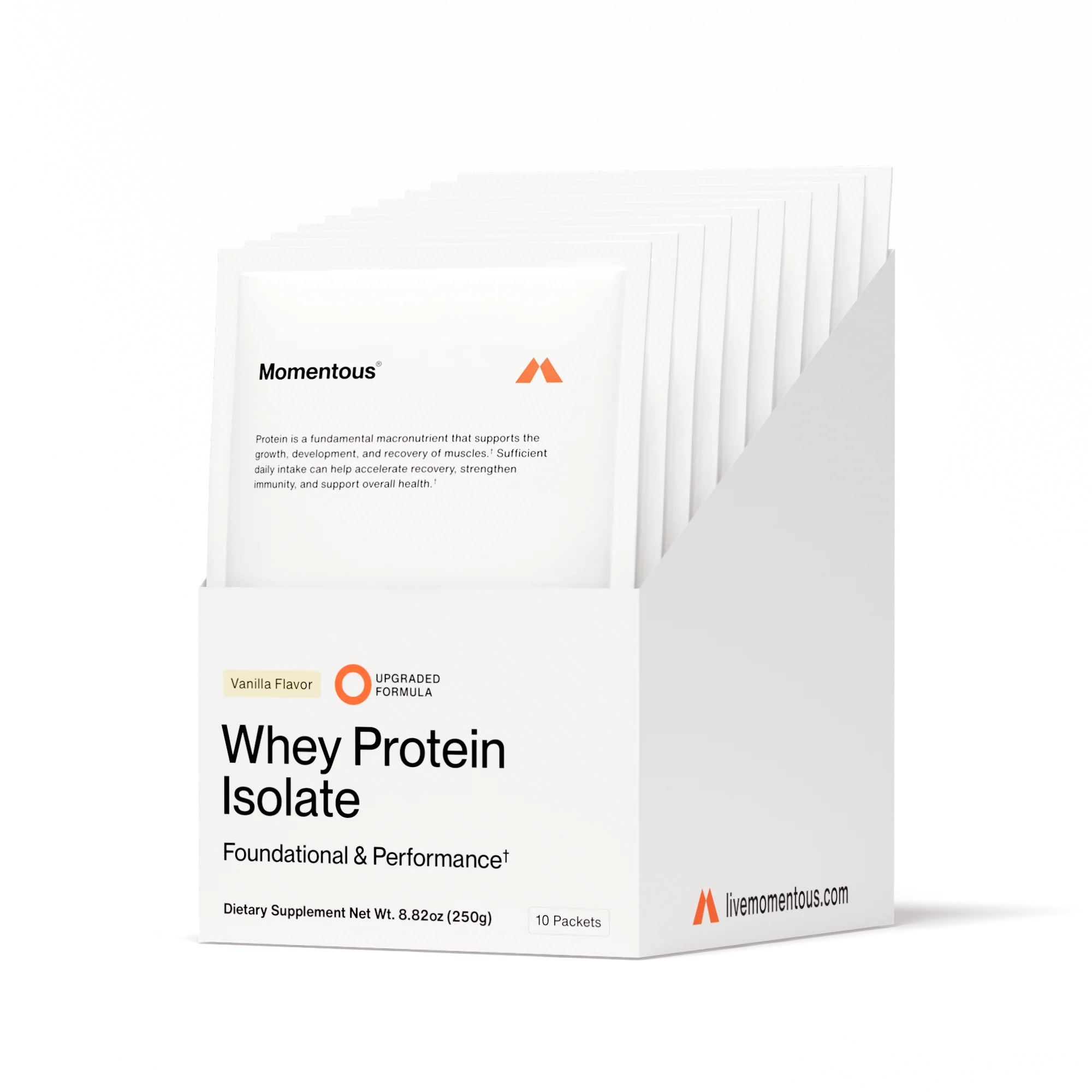 Momentous Whey Protein Isolate 10-Travel Packs - Image 2