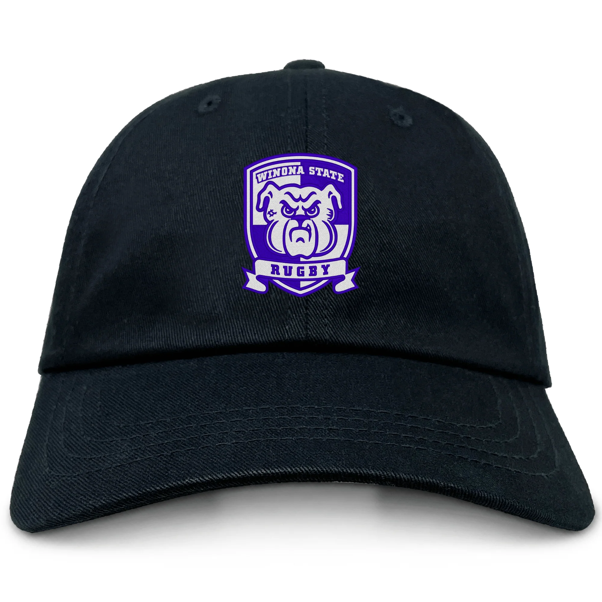 Winona State University Adult Low-Profile Cotton Twill Dad Cap - Image 2
