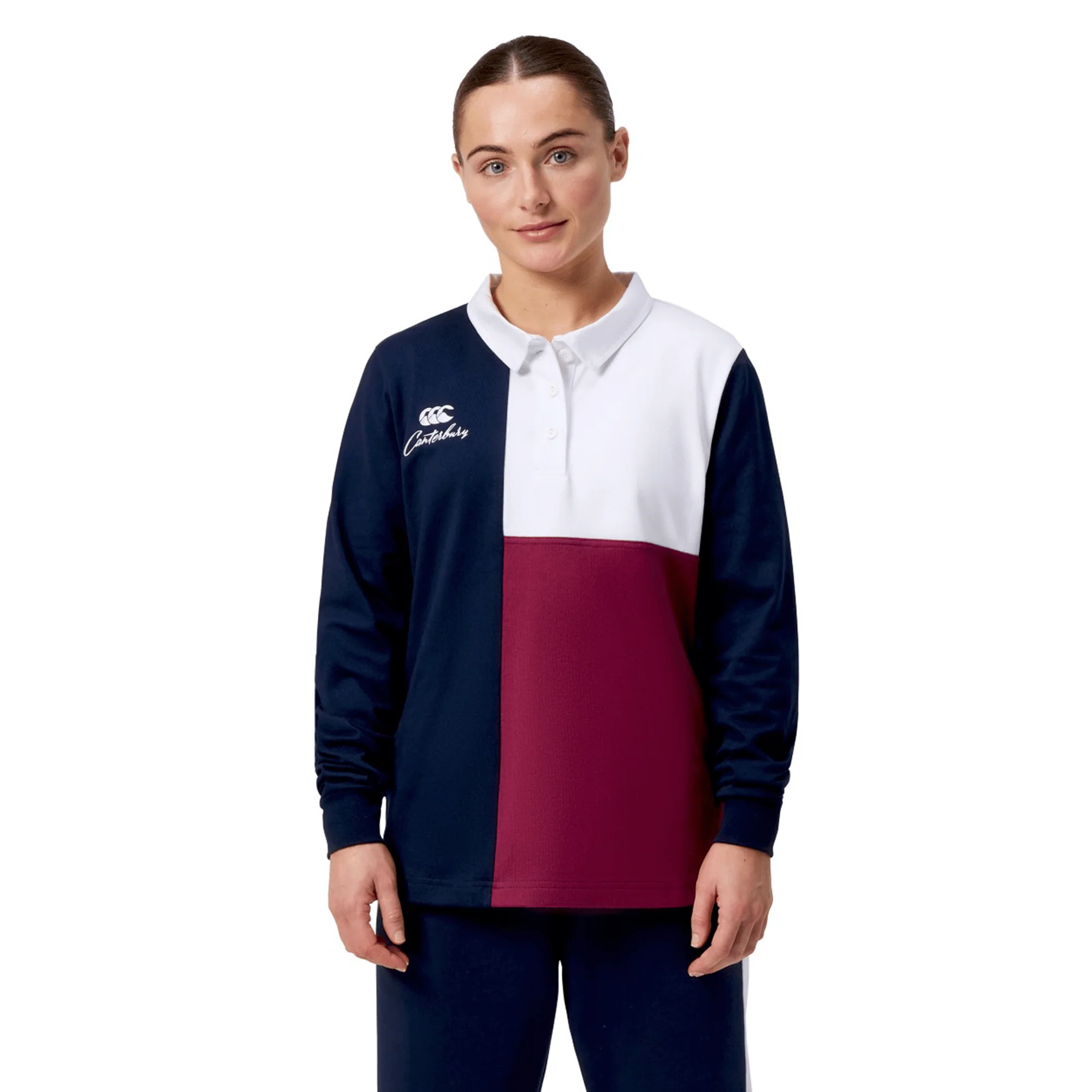 Women's Canterbury Harlequin Weber Long Sleeve Rugby Jersey - Image 8