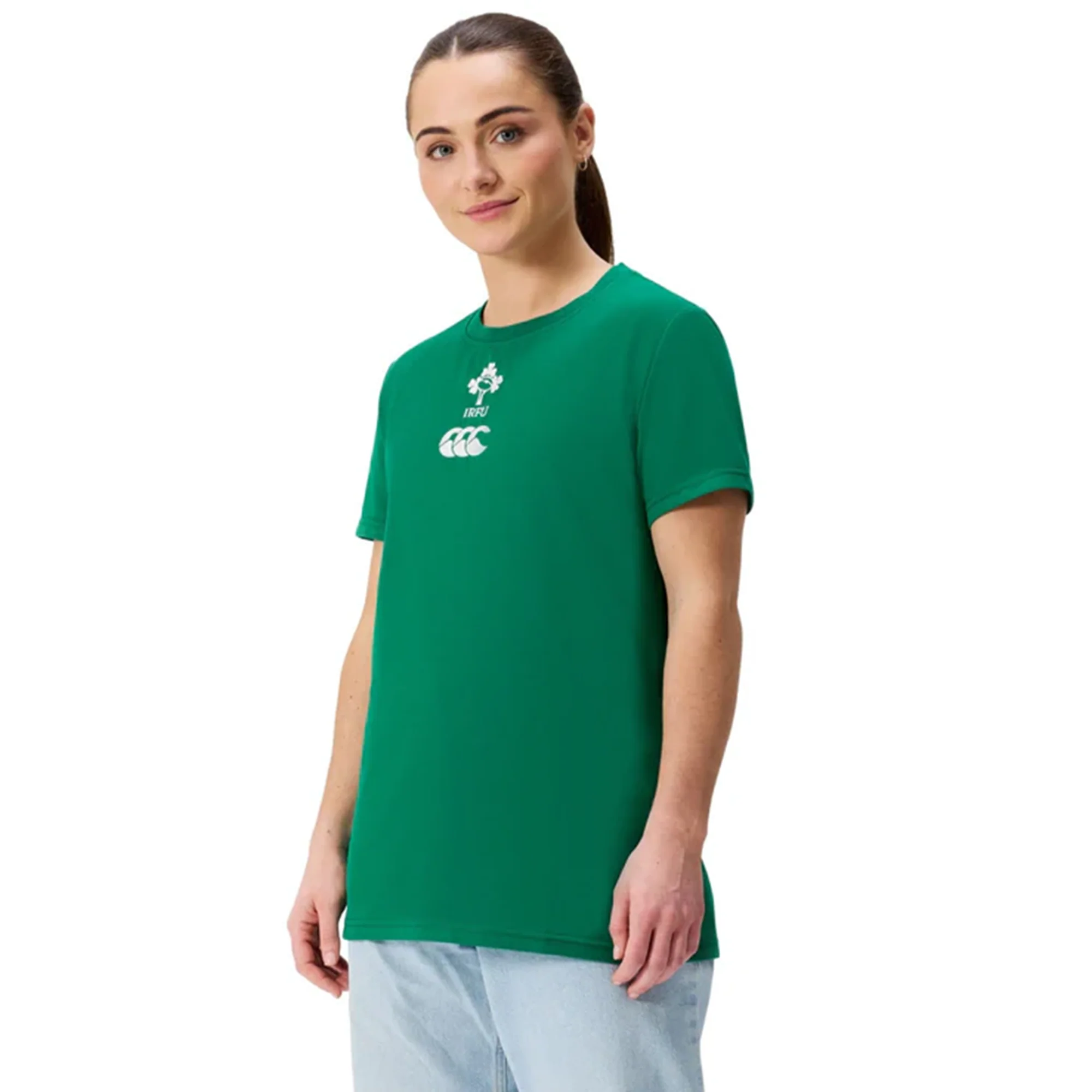 Women's Ireland 25/26 Cotton Team T-Shirt by Canterbury - Image 4