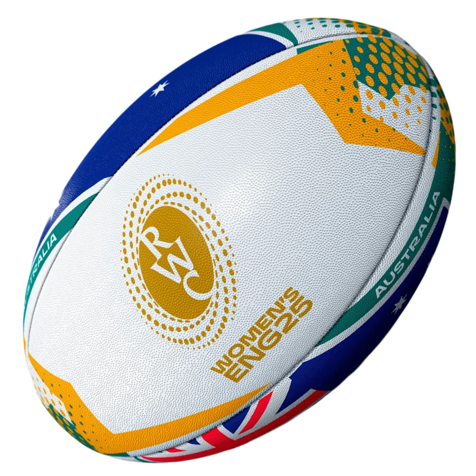 Women's Rugby World Cup 25 Australia Team Ball by Gilbert