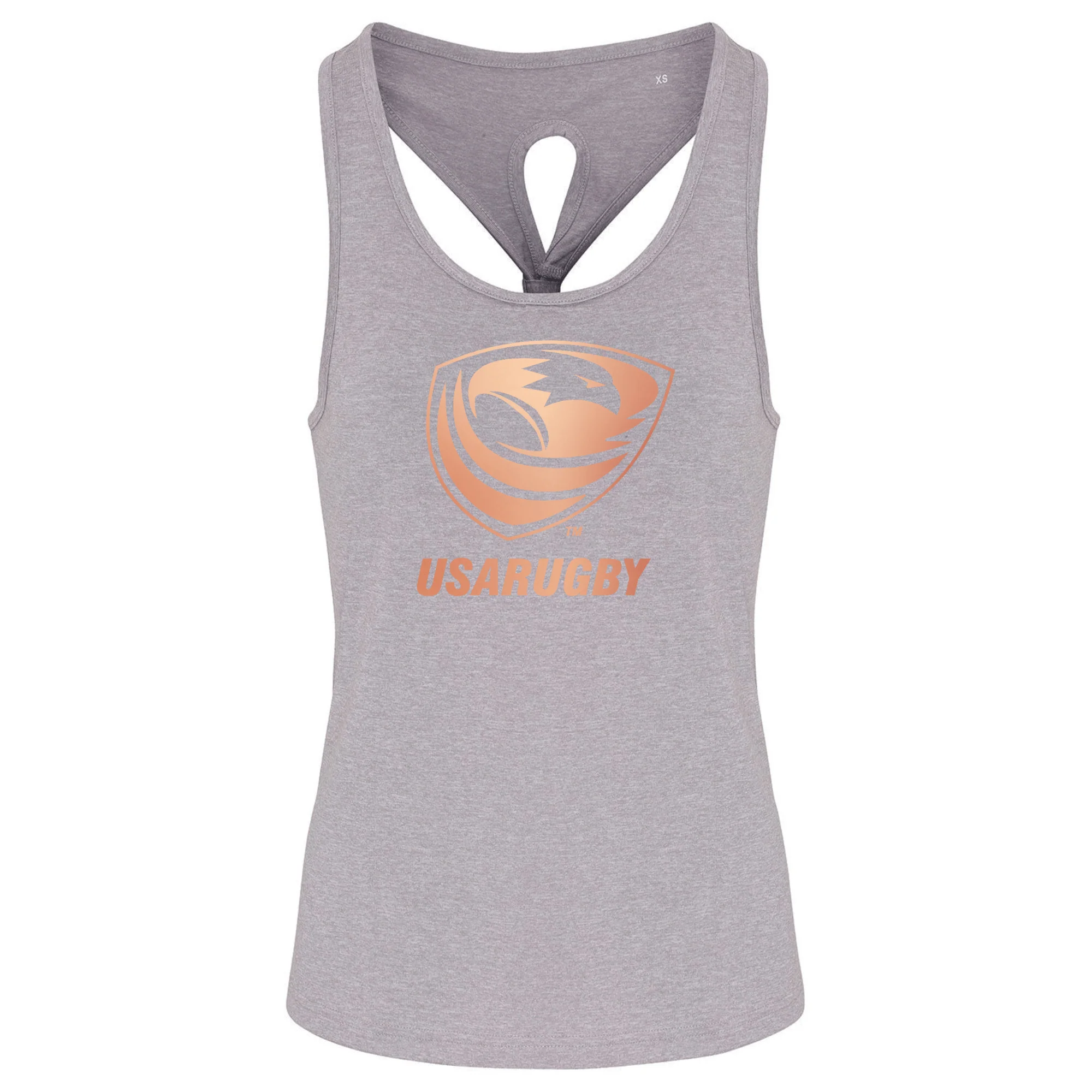 Women's USA Rugby Bronze TriDri Knot Back Tank - Image 2
