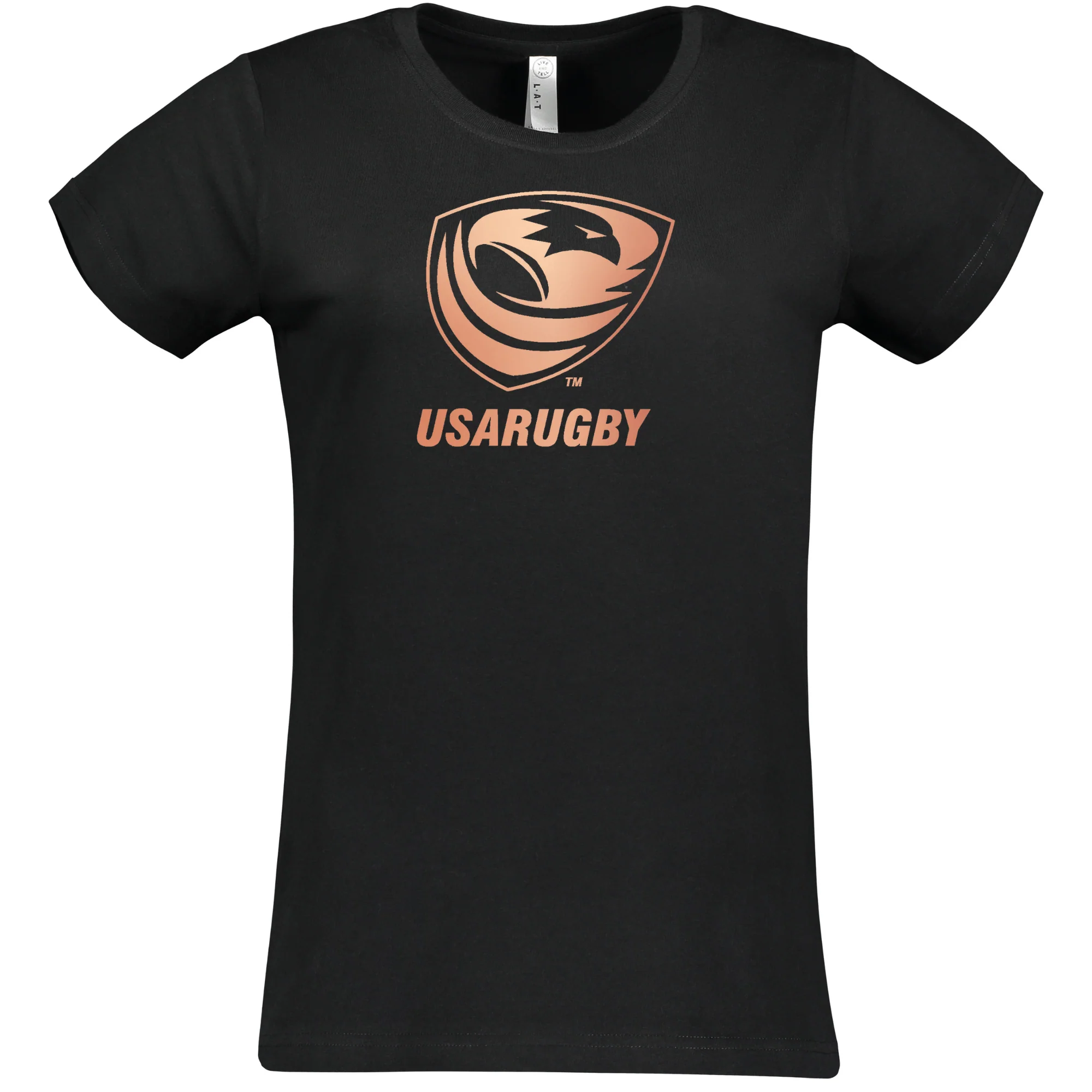 Women's USA Rugby Bronze Supersoft T-Shirt - Image 2