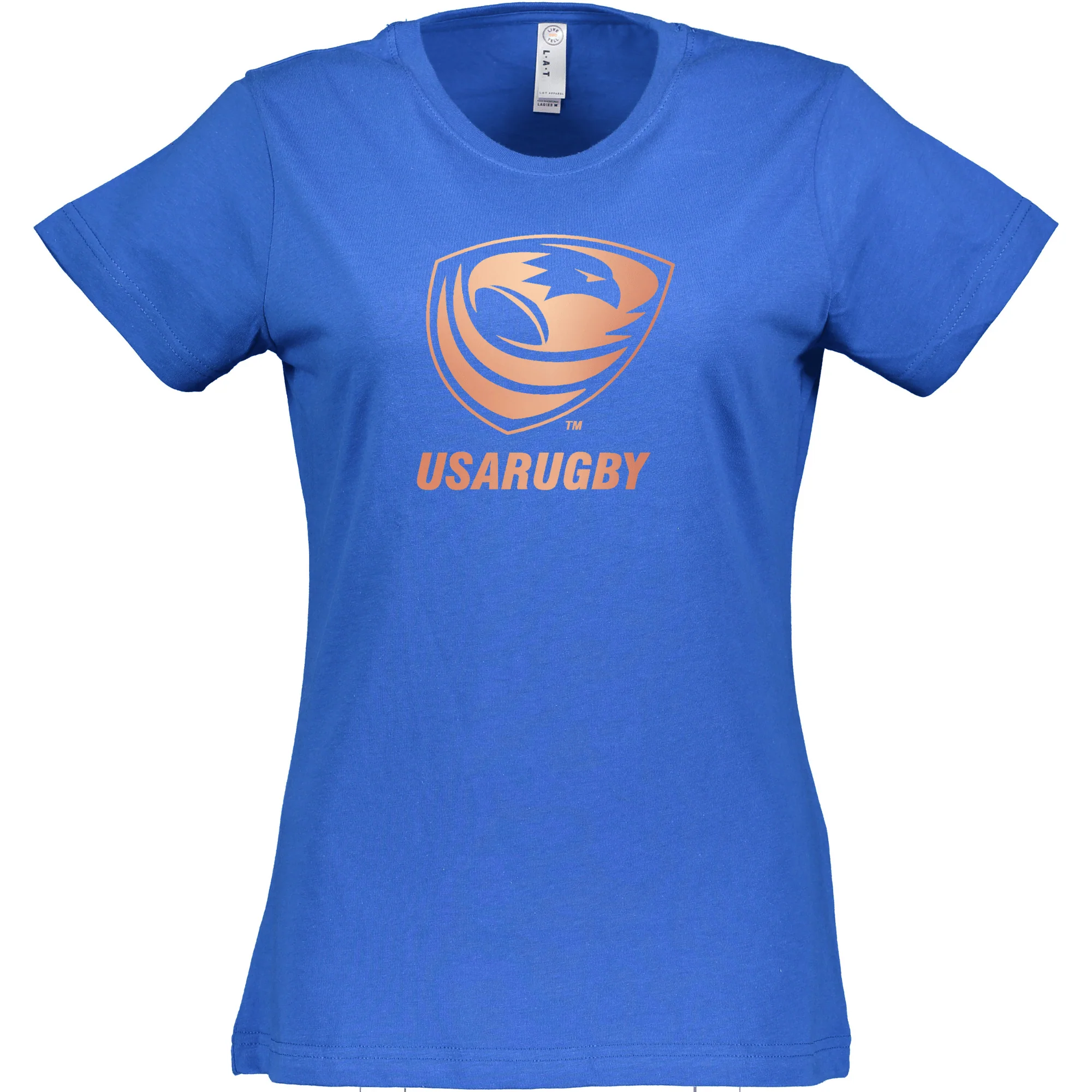 Women's USA Rugby Bronze Supersoft T-Shirt - Image 4