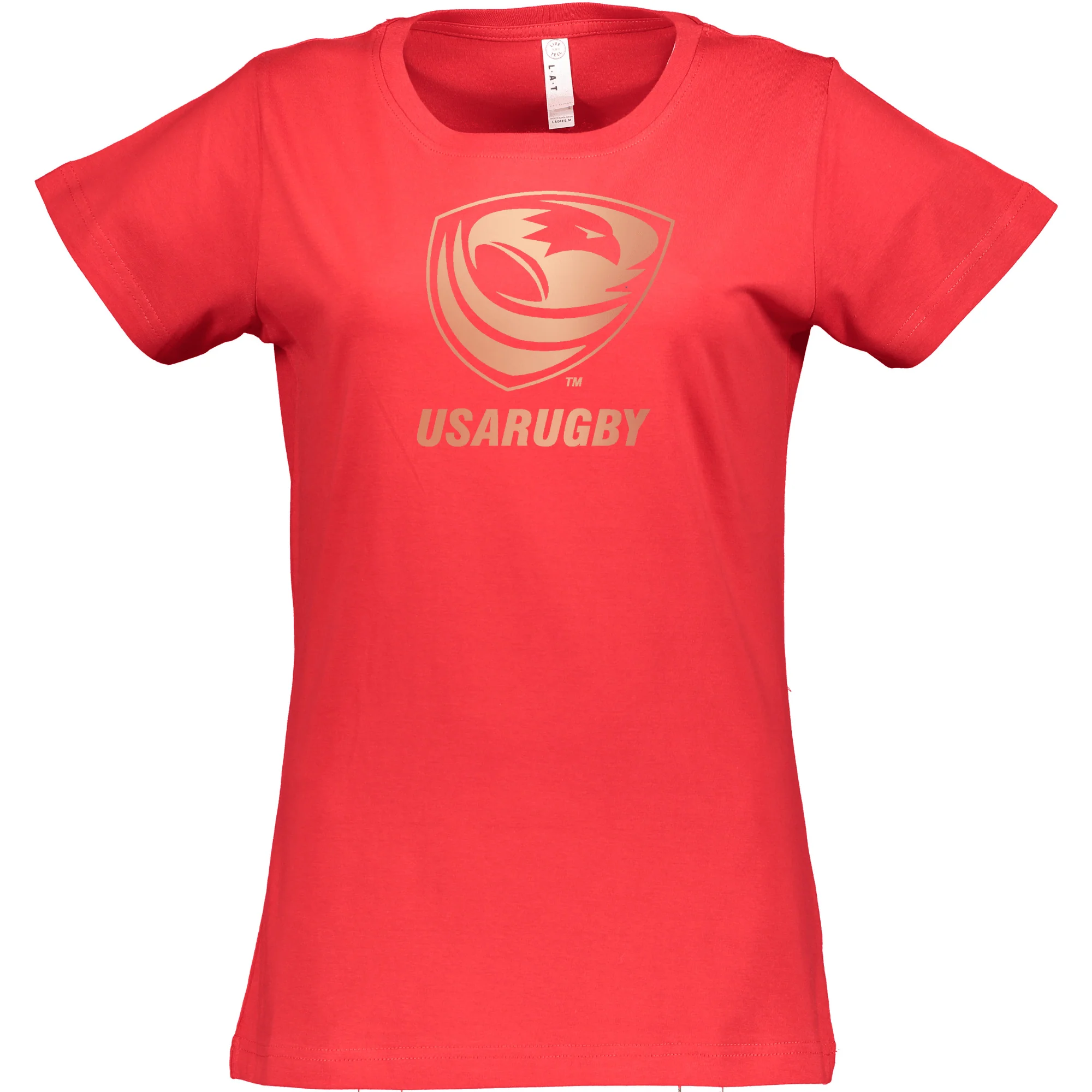 Women's USA Rugby Bronze Supersoft T-Shirt - Image 5