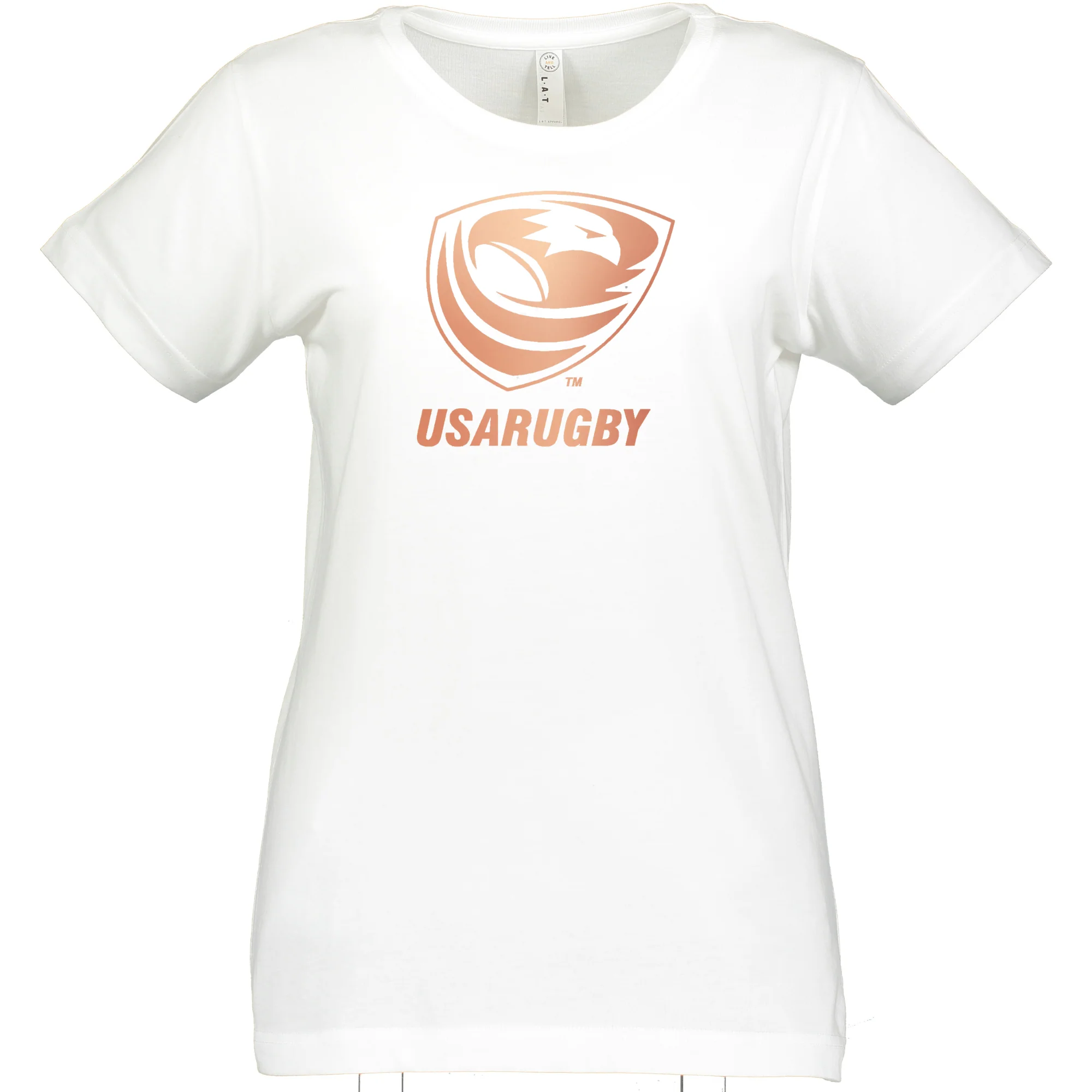 Women's USA Rugby Bronze Supersoft T-Shirt - Image 6