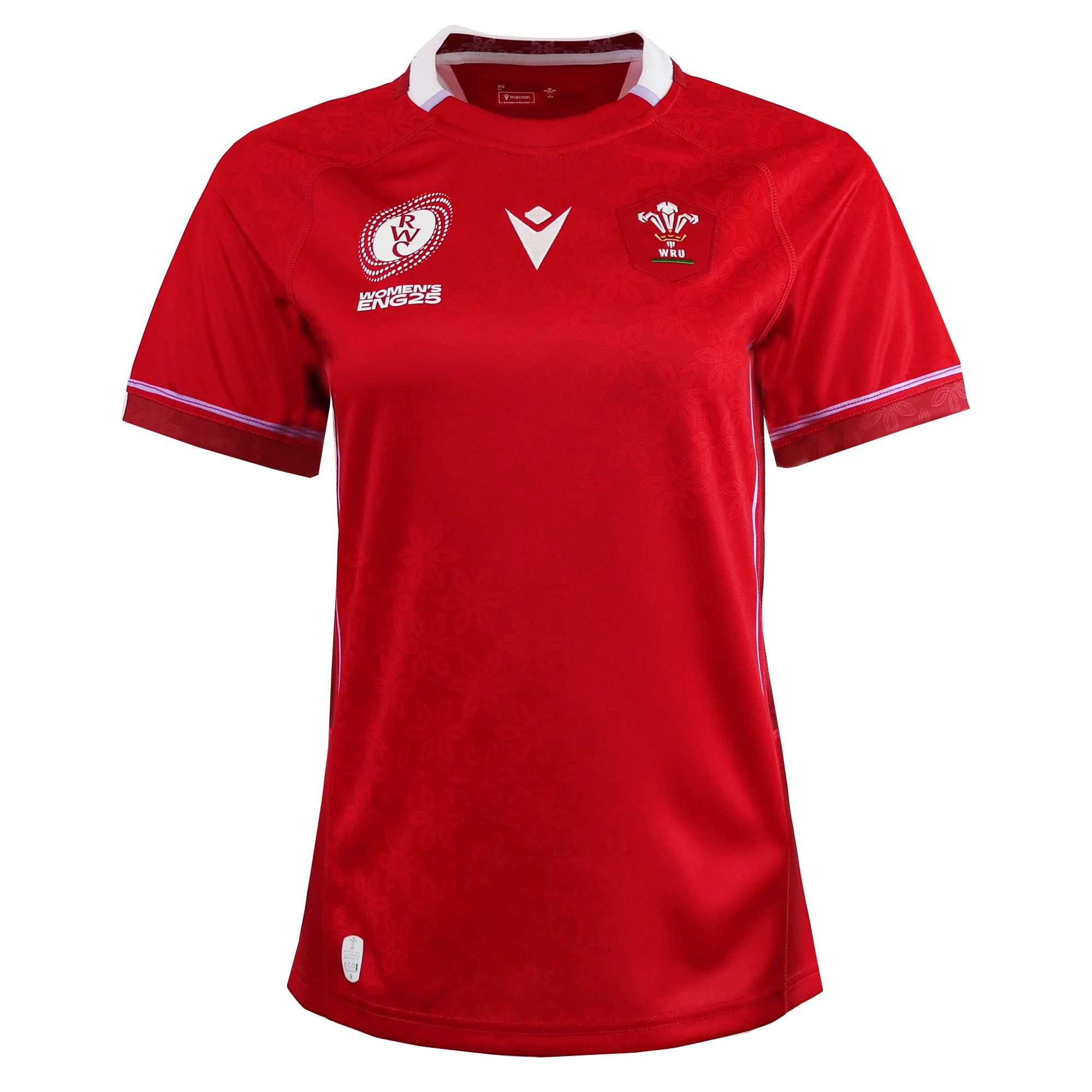 Women's Wales WRWC25 Replica Home Jersey by Macron