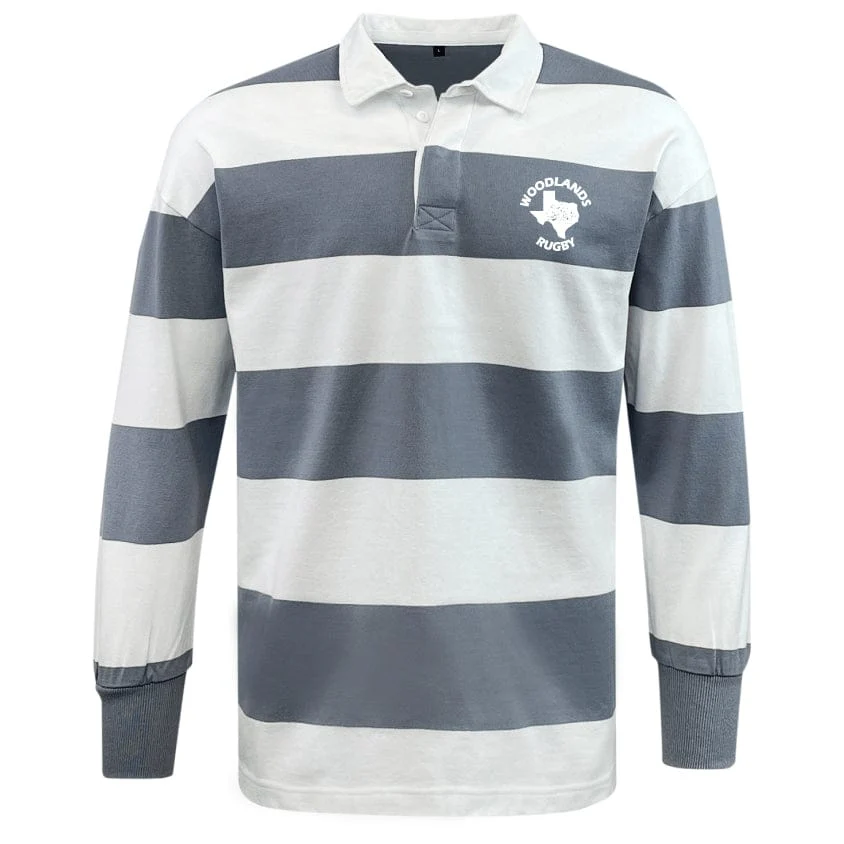Woodlands Rugby Classic Long Sleeve Hooped Rugby Jersey