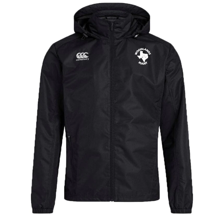 Woodlands Rugby Club Vaposhield Full Zip Rain Jacket by Canterbury