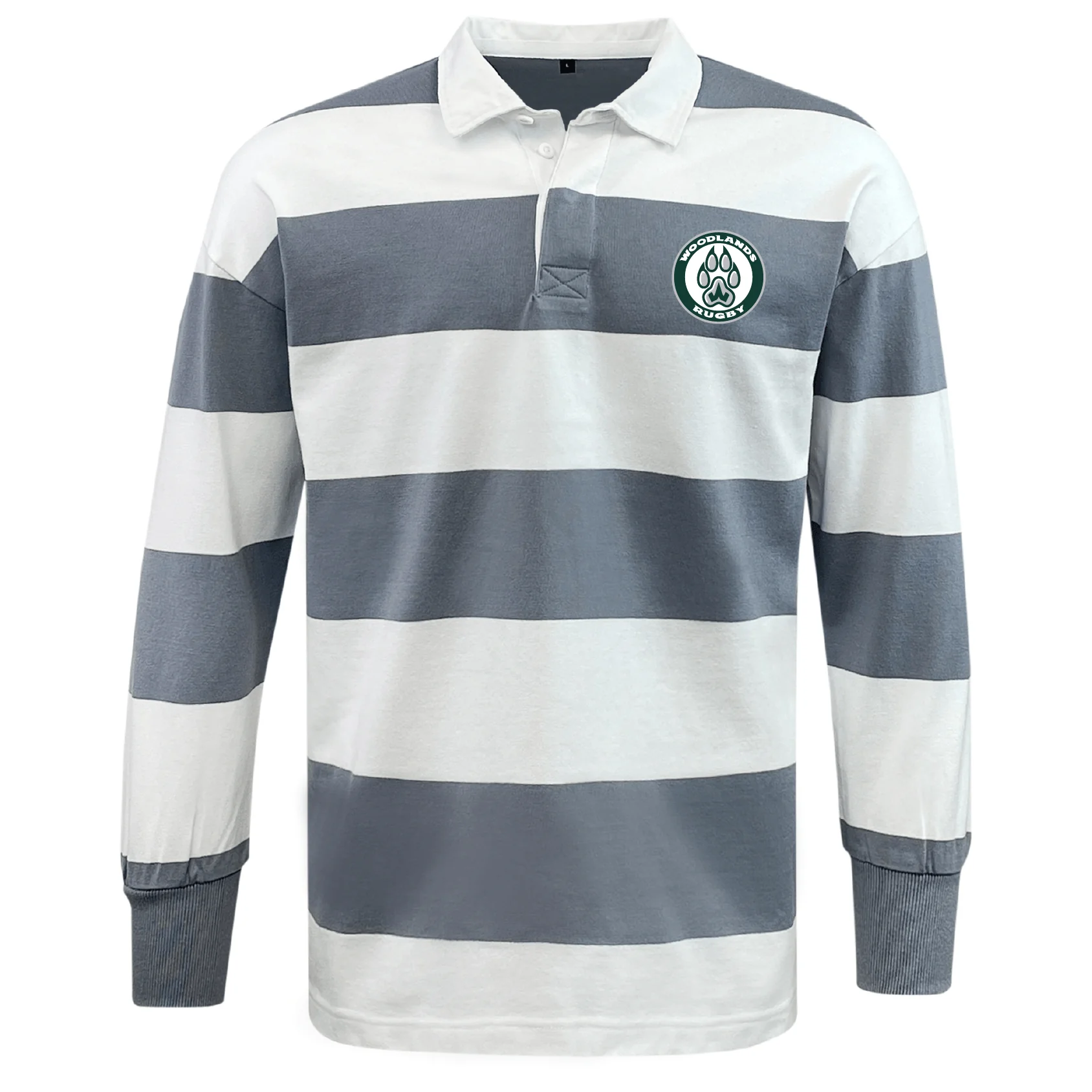 Woodlands Youth Classic Long Sleeve Hooped Rugby Jersey