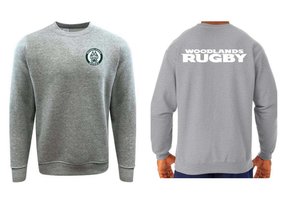 Woodlands Youth Paw Print Pocket Logo Crewneck - Image 2