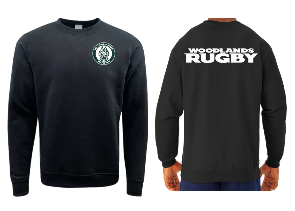 Woodlands Youth Paw Print Pocket Logo Crewneck - Image 3