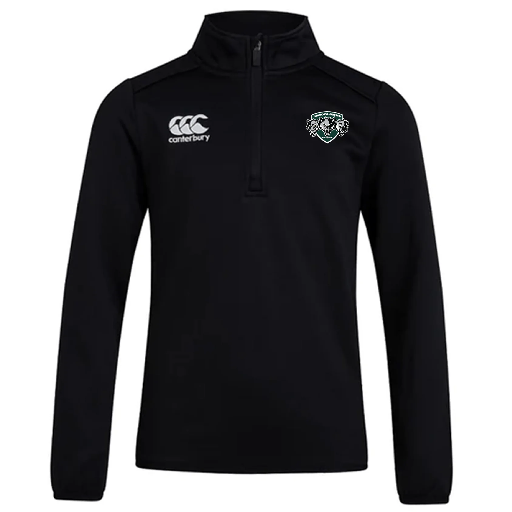 Woodlands Youth Wolfpack Club 1/4 Zip Mid Layer Training Top by Canterbury