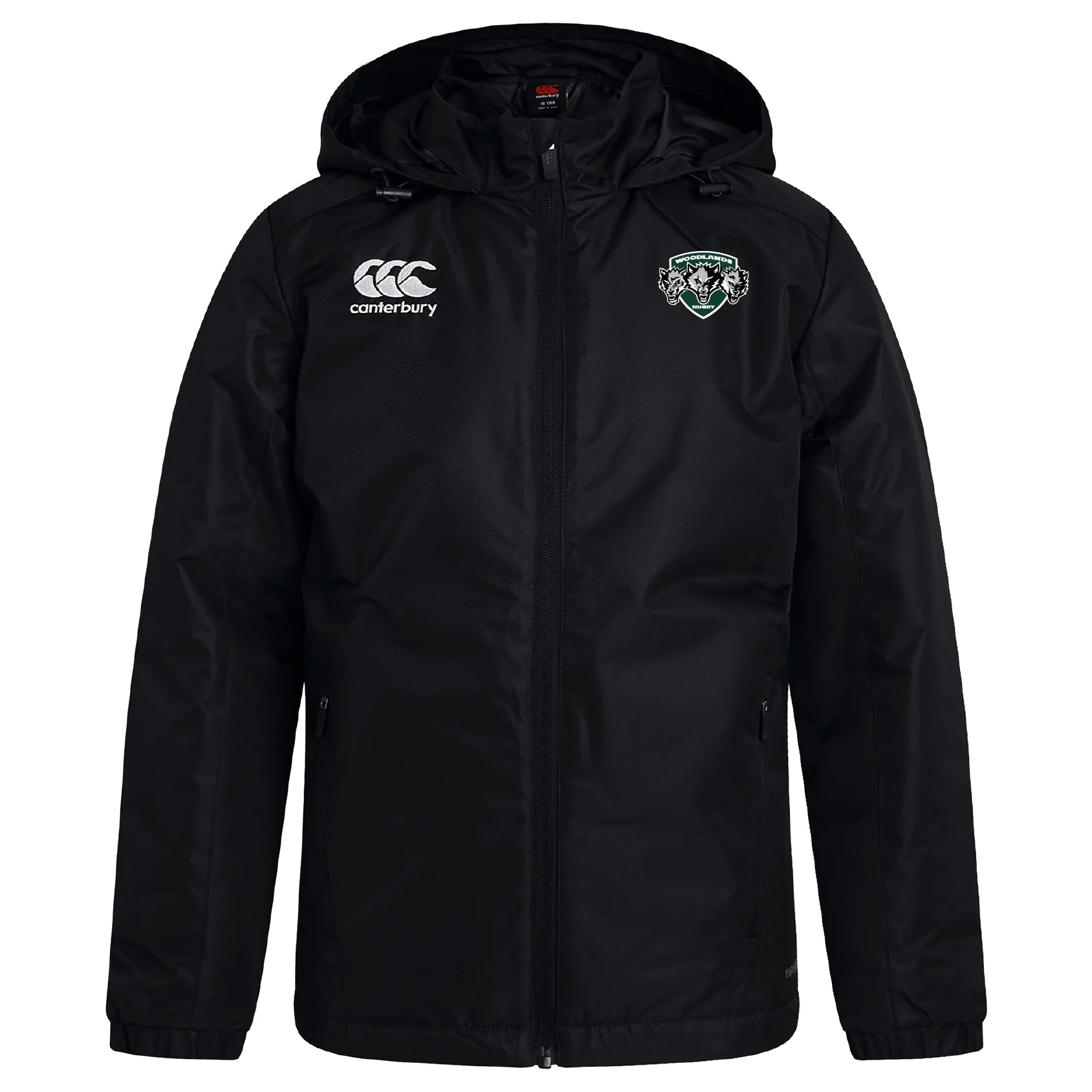 Woodlands Youth Wolfpack Club Vaposhield Full Zip Rain Jacket by Canterbury