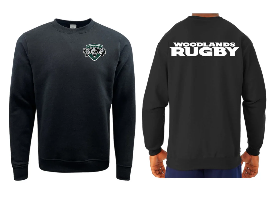 Woodlands Youth Wolfpack Pocket Logo Crewneck