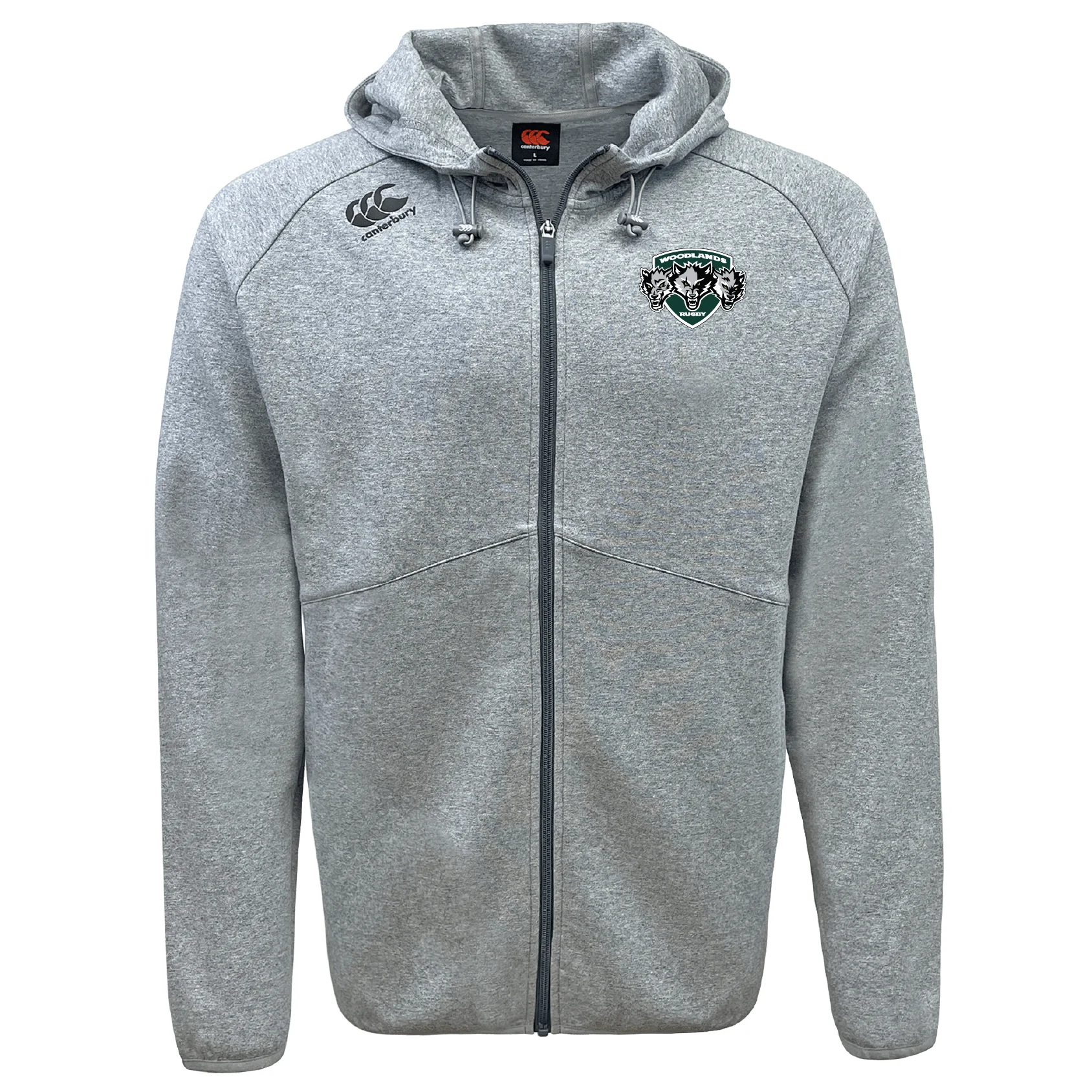 Woodlands Youth Wolfpack Tempo Vapodri Full-Zip Hoodie by Canterbury