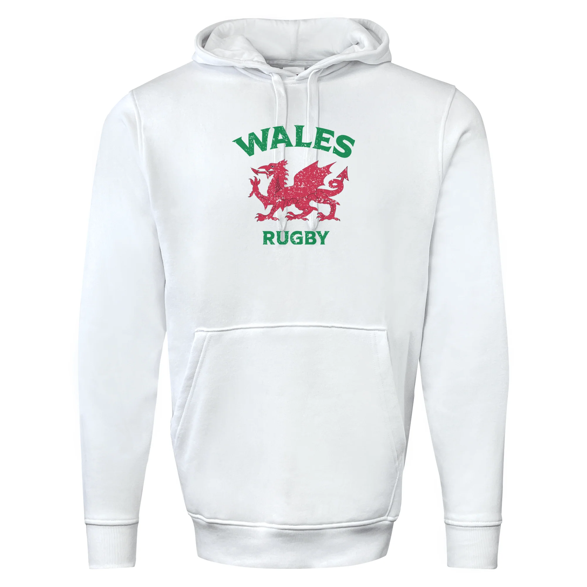 Nations of Rugby Wales Rugby 60/40 Pullover Hoodie - Image 2