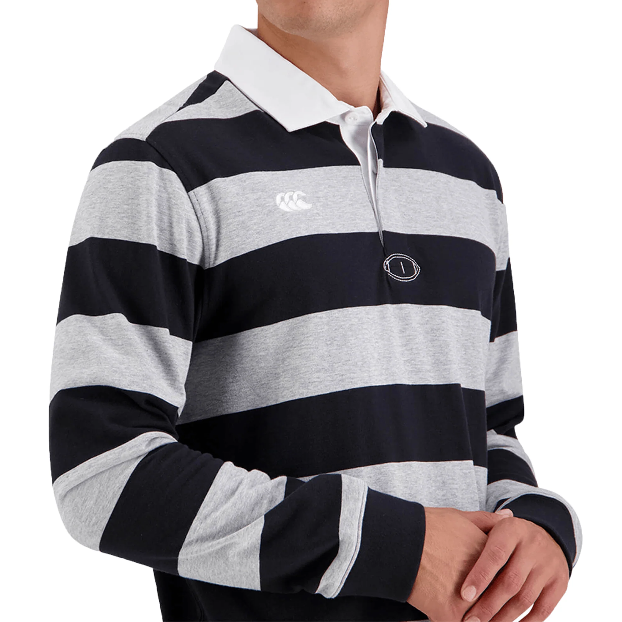 Canterbury Yarn Dye Hoop Long Sleeve Rugger - Image 7