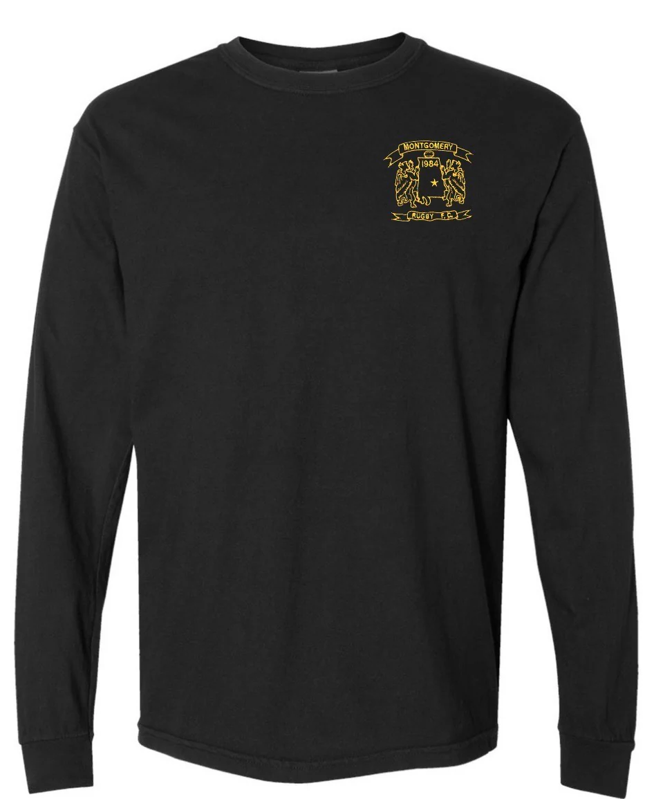 Yelllowhammers Yellow Logo Long Sleeve Retro Comfort Tee