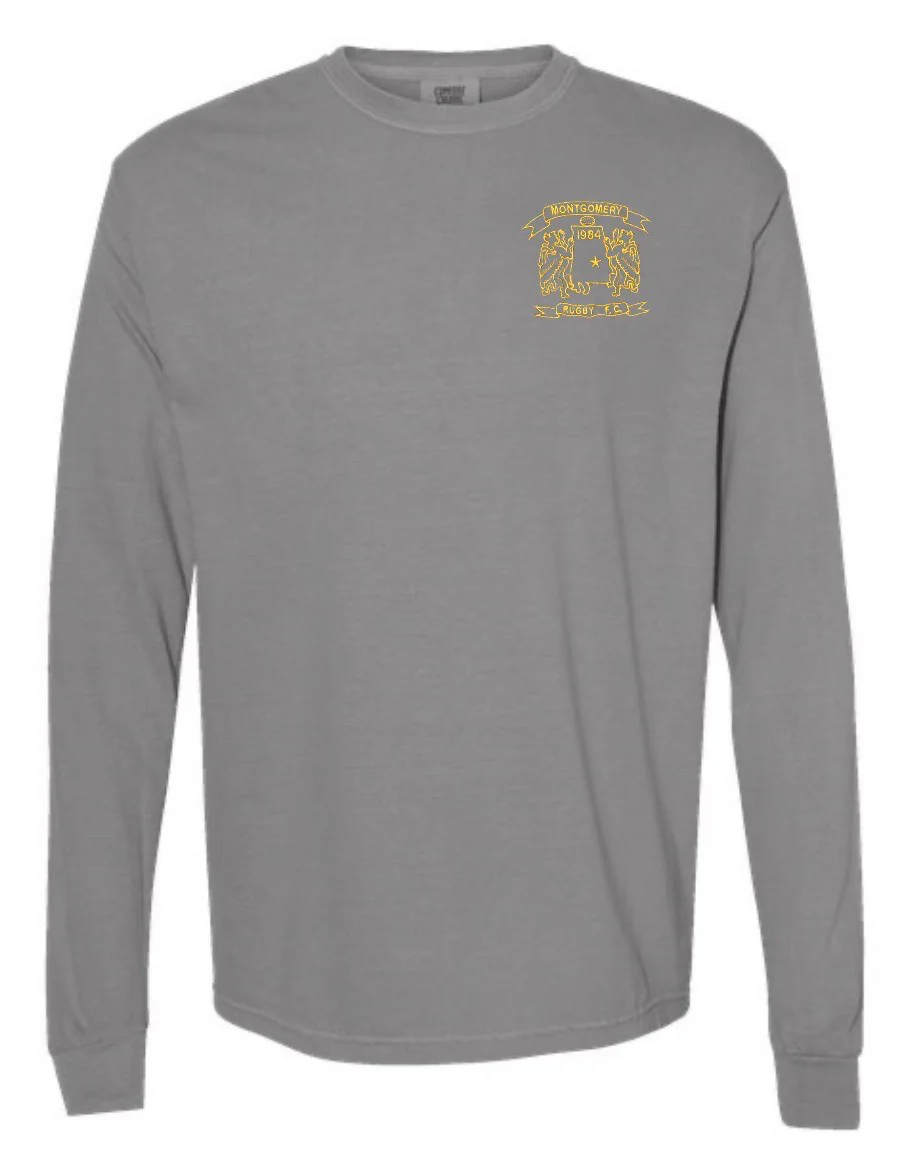 Yelllowhammers Yellow Logo Long Sleeve Retro Comfort Tee - Image 3
